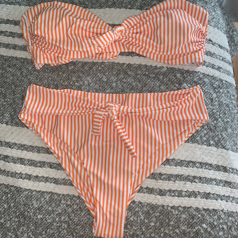 SHEIN high waisted bandeau bikini - Size L